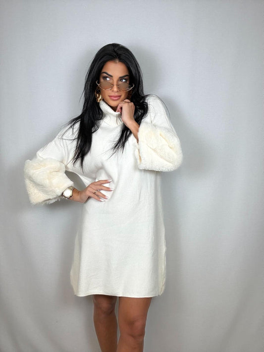 Maxi maglione/abito white