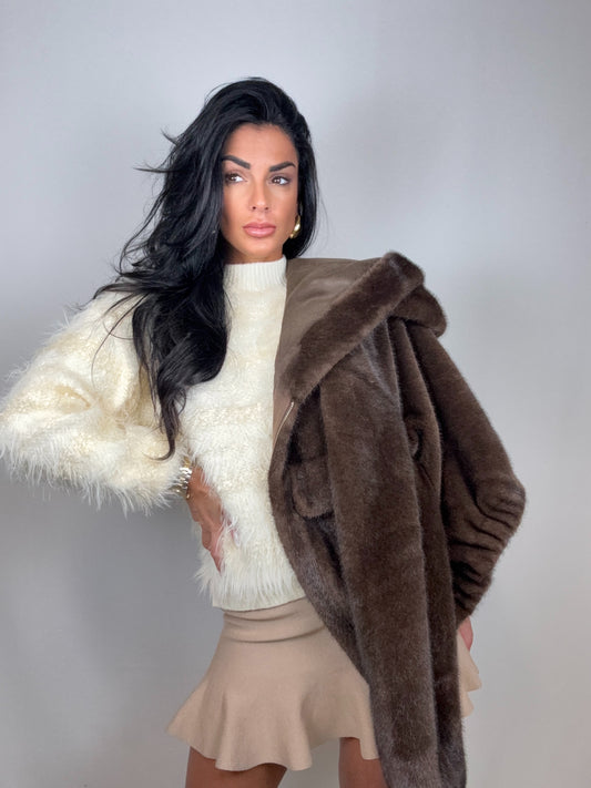 Maglione touch panna