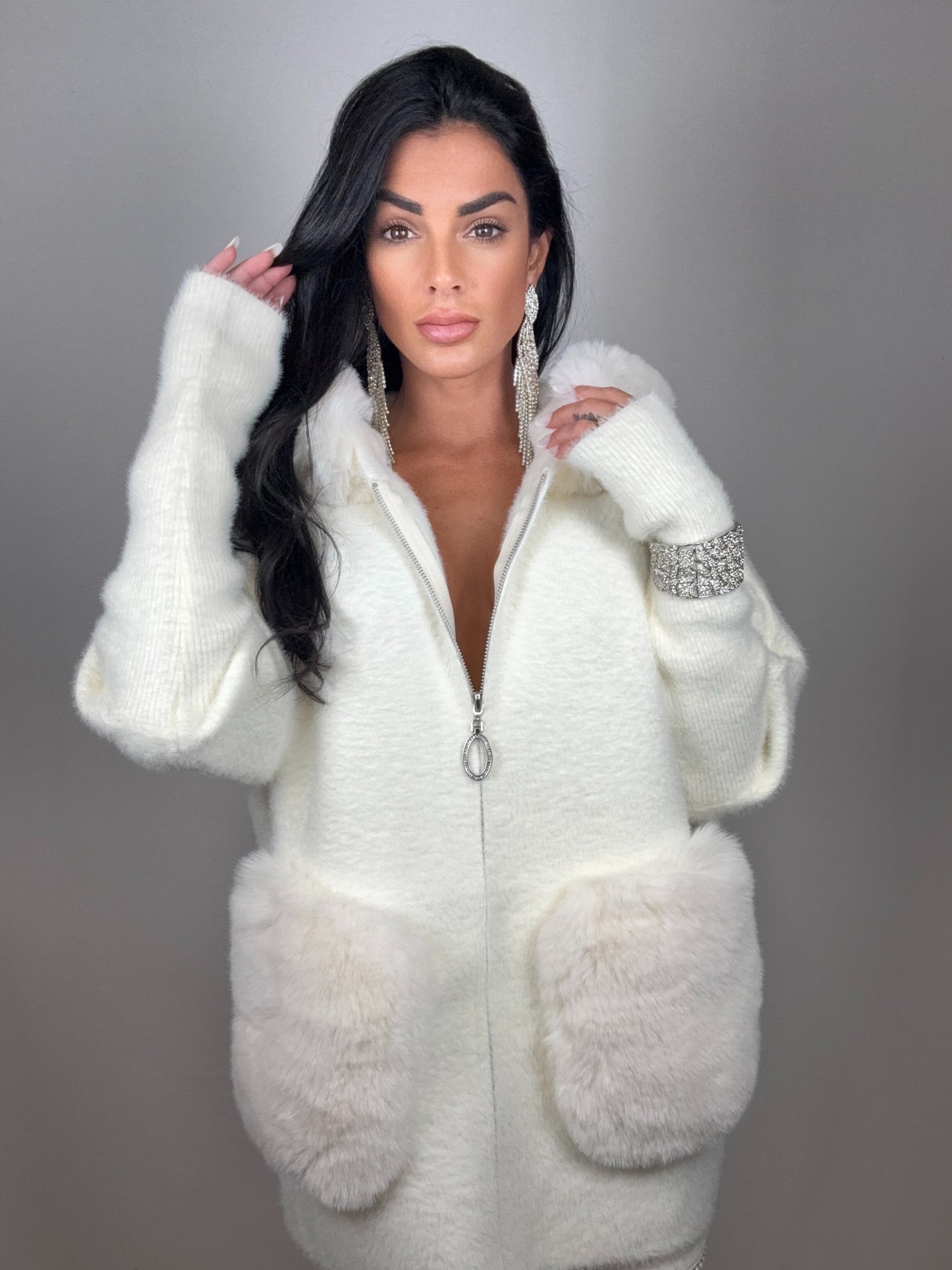Cardigan fiocco di neve