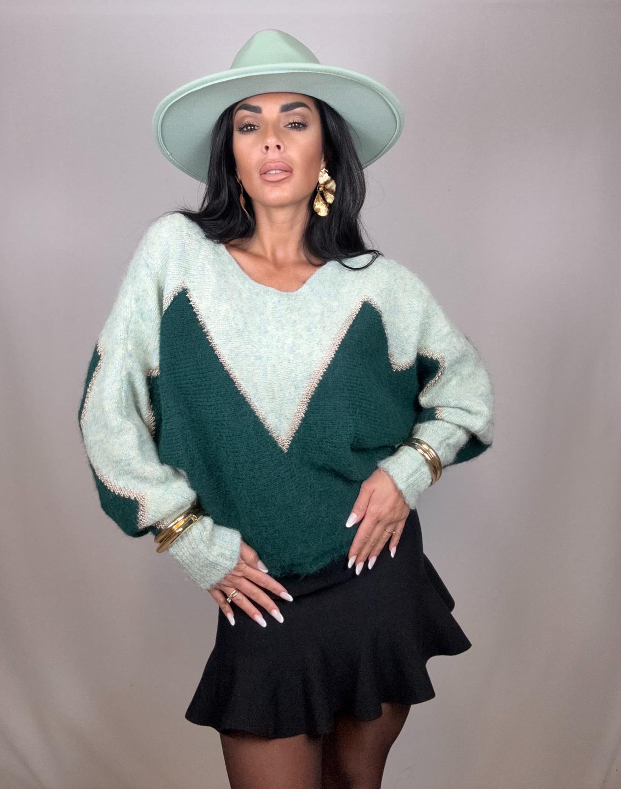 Maglione double green