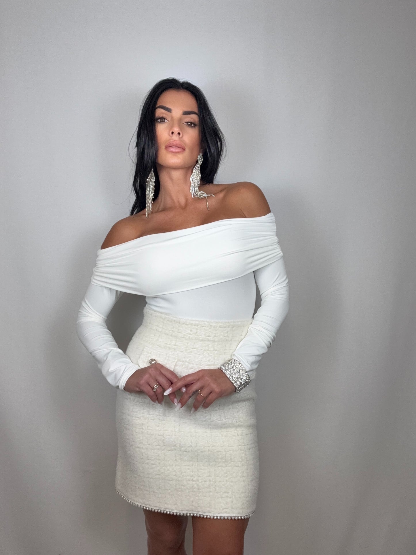 Maglia body white