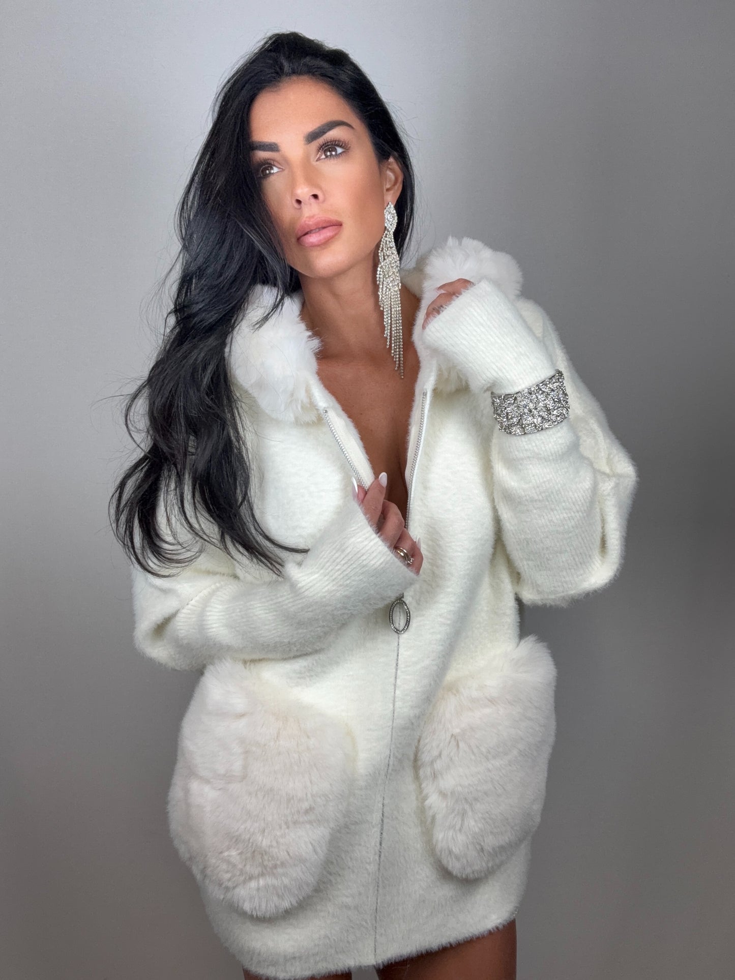 Cardigan fiocco di neve