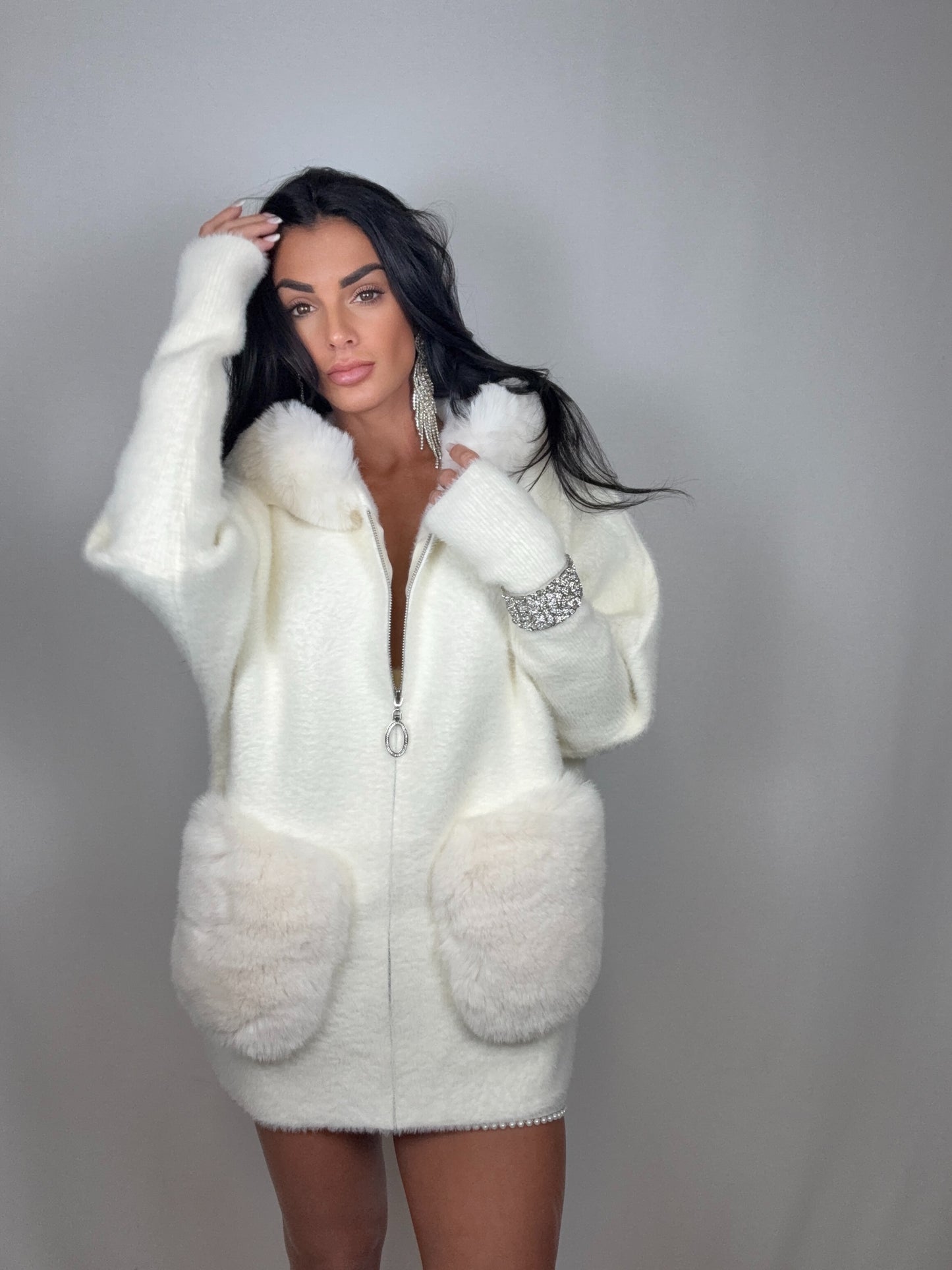 Cardigan fiocco di neve