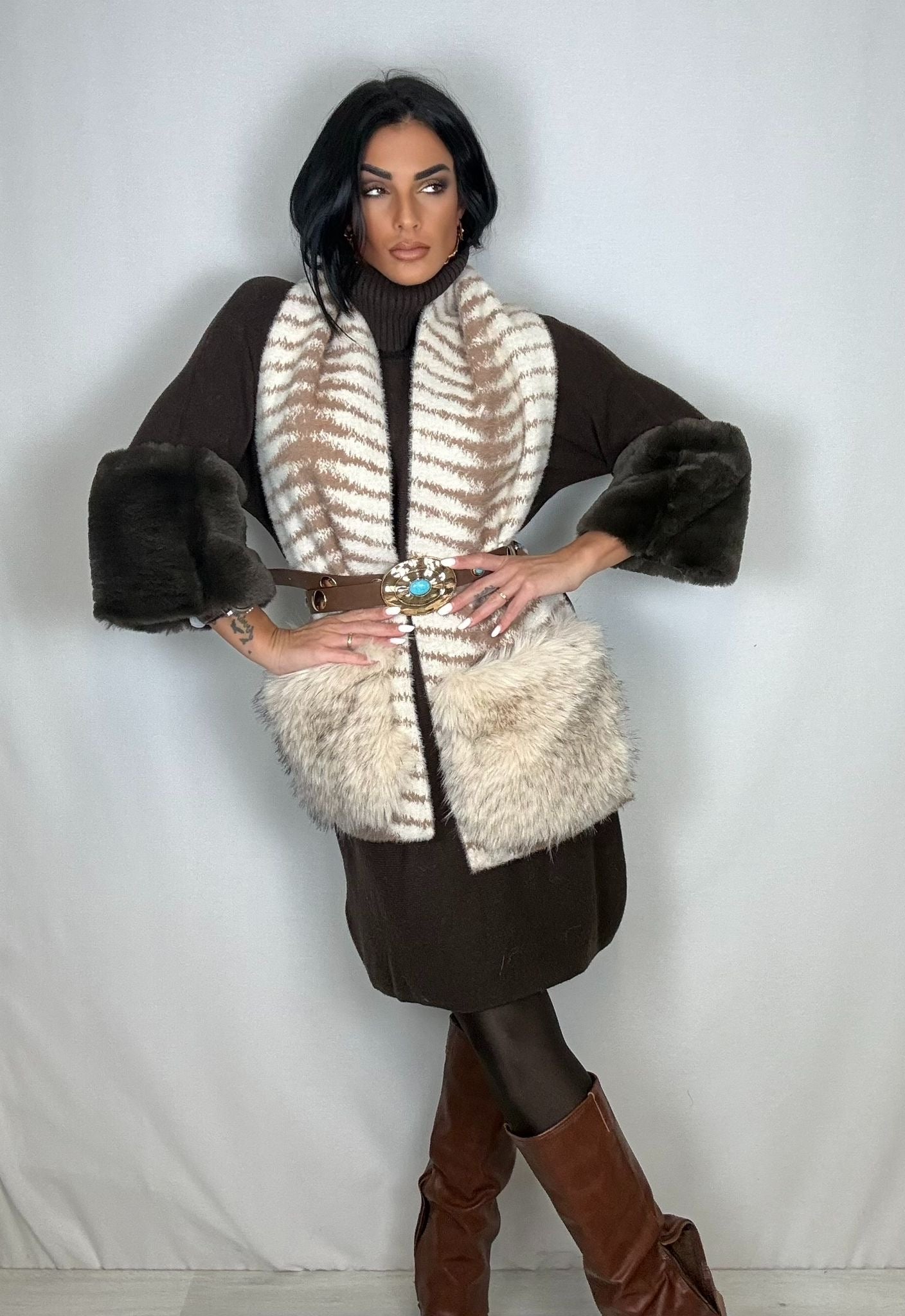 Maxi maglione-Abito