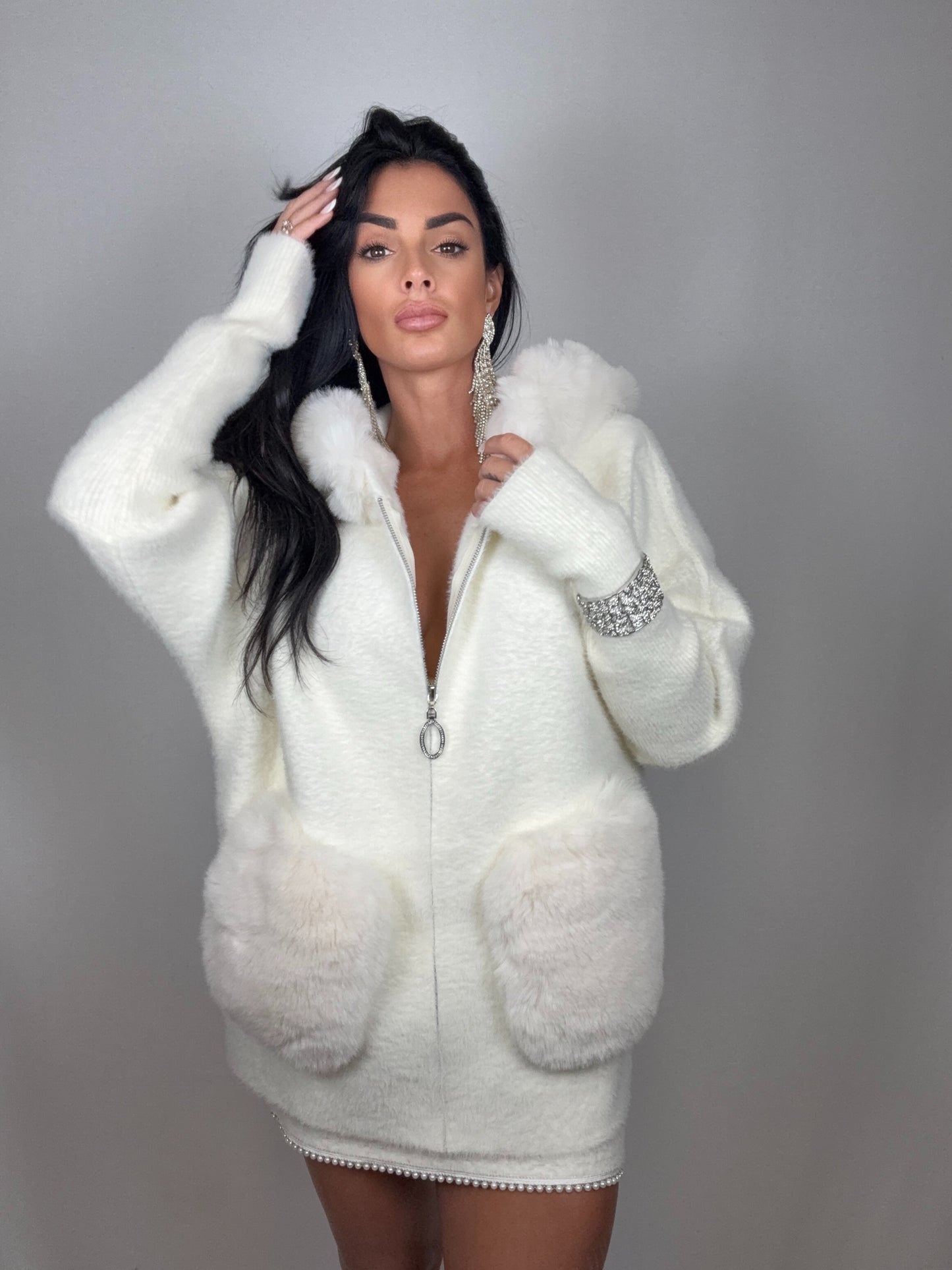 Cardigan fiocco di neve