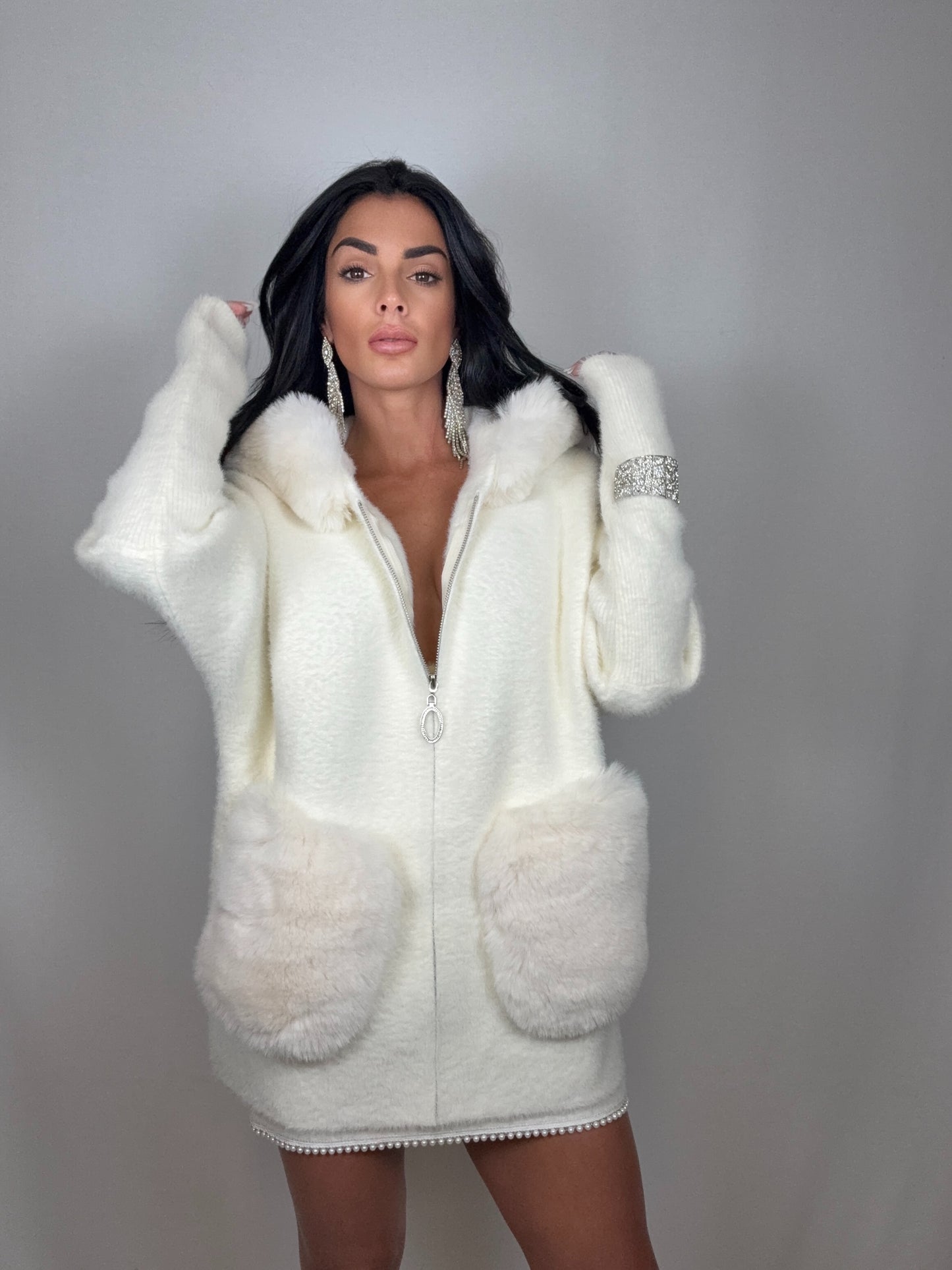 Cardigan fiocco di neve