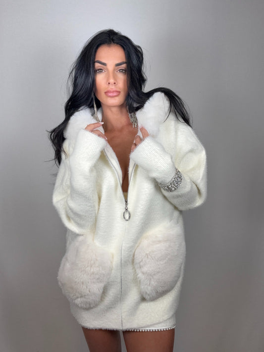 Cardigan fiocco di neve