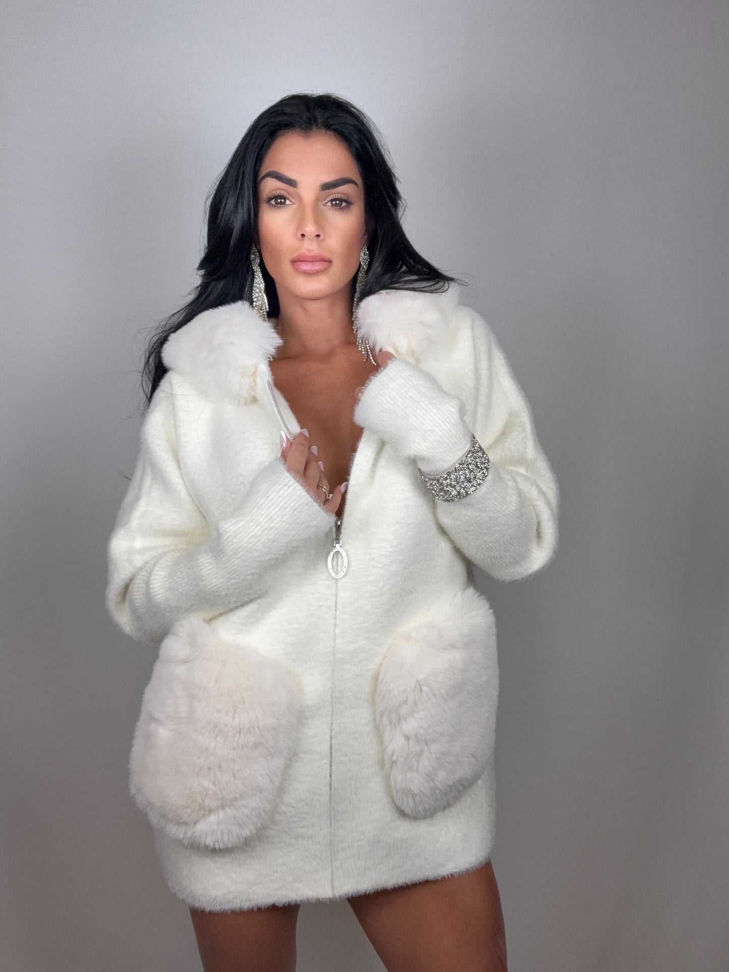 Cardigan fiocco di neve