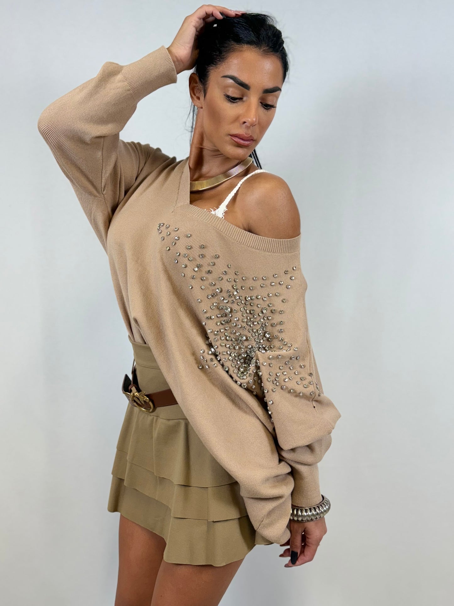 Maglione beige Star